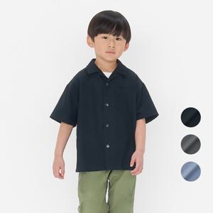 키즈 통기성이 좋은 서커 반소매 우븐 셔츠 CB1JAA4S