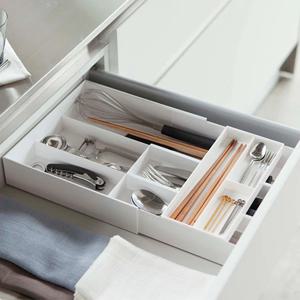 주방 싱크대 서랍 길이조절 수저 조리도구 정리함 트레이