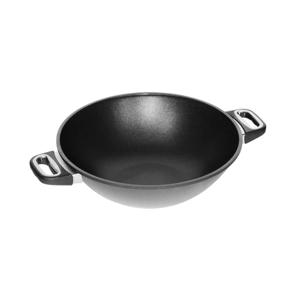 [해외] 주물 웍 팬 32cm 높이 9cm 사이드핸들형 일반용