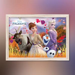 겨울왕국 2 - 낙엽 흩날리던 날 직소 퍼즐+액자 세트 디즈니 애니메이션 150피스