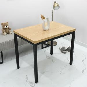 W1000 x D600 오크컬러 40각 철재다리 깔끔한 일자형책상 LTK10060