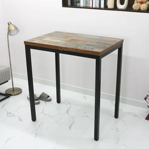 서서 일하기 1000 x 600 클래식 상판 40각 철재 다리 심플한 일자형 스탠딩 책상