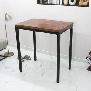 W1000 x D600 멀바우컬러 40각 철재다리 스탠딩 서서쓰는책상 LHM10060