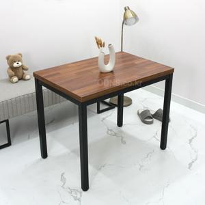 W1000 x D600 멀바우컬러 40각 철재다리 튼튼한 일자형책상 LTM10060