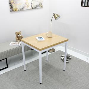 사무용 사이드 책상 600 x 600 깔끔한 조립식 화이트 스틸 사무실 노트북 보조 책상