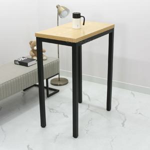 오크 LPM 코팅 상판 750 x 450 소형 스탠딩 서서 사용하는 고정 높이 986 책상