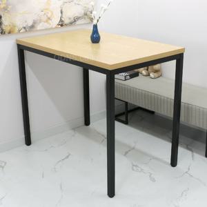 4인용 홈바 식탁 1200 x 750 튼튼한 조립식 오크 철제 키높이 아일랜드 바 테이블