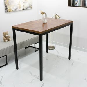 멀바우 디자인 1100 x 700 LPM 목재 상판 철재 조립식 4인용 카페 홈바 테이블