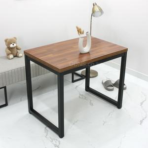 멀바우 컬러 1000 x 600 스틸 40각 네모 철재 다리 입식 학원 수강용 책상