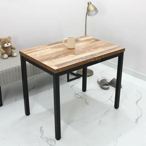 W1000 x D600 빈티지컬러 40각 철재다리 튼튼한 조립식 일자형책상 LTV10060