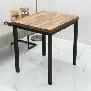 W600 x D600 밤부컬러 40각 철재다리 입식테이블 / 미니책상 LTB6060