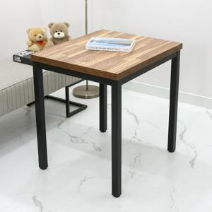 W700 x D600 밤부컬러 40각 철재다리 입식테이블 / 좁은공간책상 LTB7060