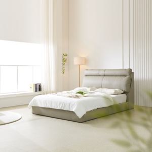 국내제작 레노 쿠션 헤드 침대 프레임 PU가죽/빈센트 패브릭 SS Q K LK