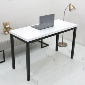 2인용 학원 책상 1200 x 500 mm 무광 화이트 슬림 테이블 LTW12050