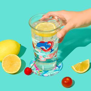 귀여운 아이스 유리컵 커피잔 맥주잔 (2종 택1)