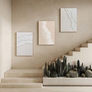 파도 텍스쳐 아트 페인팅 추상화 바다 그림 인테리어 대형 캔버스 액자3종_Ocean