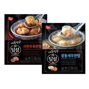 딤섬만두완탕(사천우육완탕/새우완탕) 4봉 2종