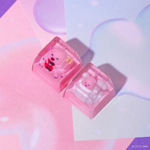 잔망루피 캐릭터 보드 레진 키캡 껄껄 포근