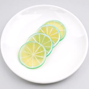 슬라이스 조각 라임 모형 그린 5.5cm 4개 과일모형 UR