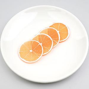 얇은 슬라이스 오렌지 모형 4.8cm 4개 과일모형 UR