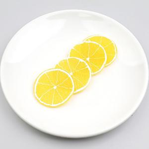 얇은 슬라이스 오렌지 레몬 자몽 모형 4.5~4.8cm 4개 과일모형 UR