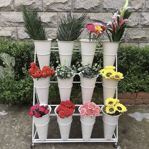 꽃 진열대 거치대 생화 화분 선반 다발 꽃마차 스탠드 정리대