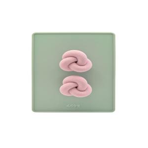 The Knot Series 노트 스위치  커버 1,2,3구 (세이지그린&코랄핑크)