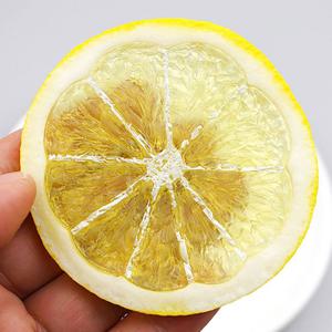슬라이스 레몬 모형 옐로우 7.8cm 과일모형 UR