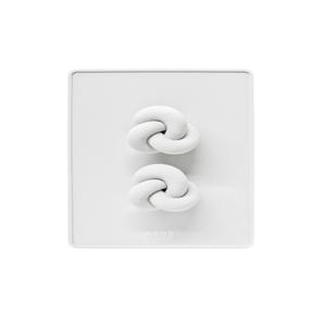 The Knot Series 노트 스위치  커버 1,2,3구 (오프화이트&오프화이트)
