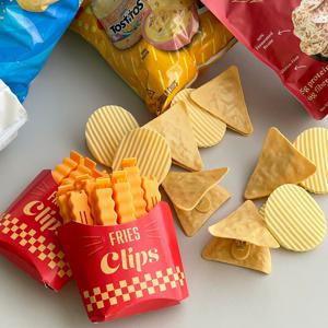 감자튀김 집게 감자칩 나초 자석 밀봉집게 과자 봉지 클립