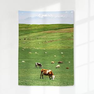 자연을 담은 포레스트 패브릭포스터 50종 가리개-18.Grass and cow