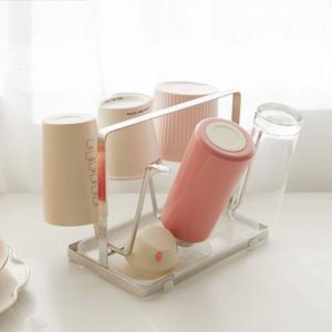 스틱 스텐 다용도 컵거치 건조대(컵거치대+물받침대)