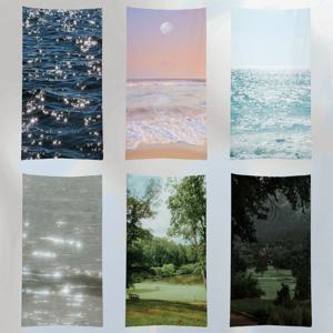 바다 윤슬 자연 풍경 패브릭 포스터 가리개 75종 (면소재/7size)