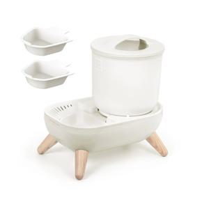 퓨어나인S9 자동급수기+추가거름망2개 set 모델 D15(15.3cm) 원목다리