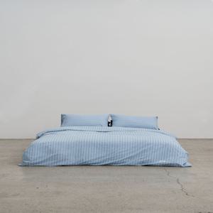 Mystic Gray Stripe Duvet Cover 그레이 스트라이프 이불커버