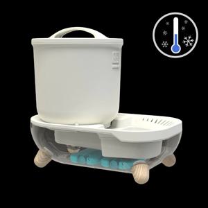 퓨어나인 new 쿨케어 S9 자동급수기+쿨키트3개 set 원목다리,