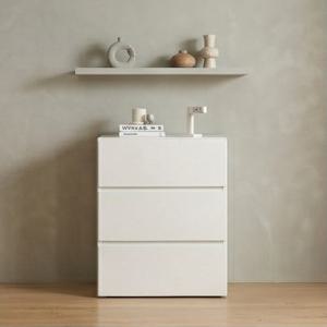 3단 너비60 서랍장 둥근모서리 밀림방지 수납장 600 QKSAL