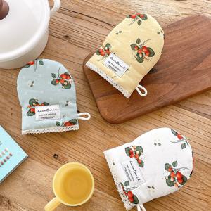 주방장갑 들딸기린넨 3color