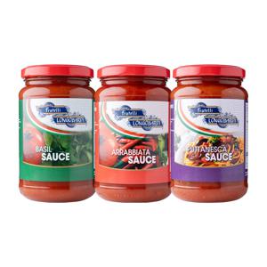 파스타소스3종 (아리바아따+토마토바질+푸타네스카파)