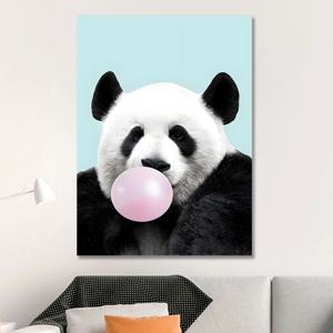 풍선껌 동물 판다 캔버스 액자 거실 현관 신혼집 카페 힙한 인테리어 그림