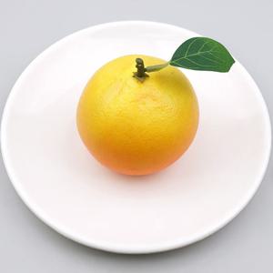 잎사귀 오렌지 모형 LT투톤 7.7cm 과일모형