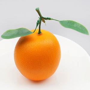 잎사귀 네이블 오렌지 모형 7.5cm 과일모형