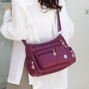 지퍼 숄더 크로스백 엄마가방 할머니가방 중년여성 크로스백