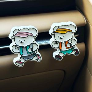 러닝 러너 차량용 석고방향제(택1) 선물상자 운동 스포츠 새차 향기 선물