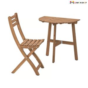 ASKHOLMEN 1인용 야외 벽테이블과 의자 세트