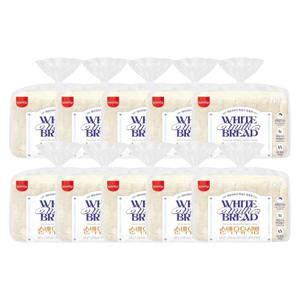 촉촉한 순백우유식빵 식빵 간식 토스트 샌드위치 420g 10봉