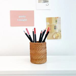 [리퍼] 라탄 다용도 연필꽂이 펜꽂이 책상정리 데스크 오거나이저 정리함