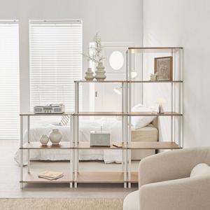 데일리 선반 더넓은 조립식 렌지대 주방 수납 다용도 거실 수납장 2단 600 2colors