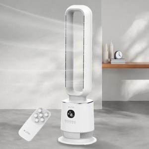 타워형 저소음 날개없는 선풍기 3단 세기 좌우회전 + 리모컨 포함