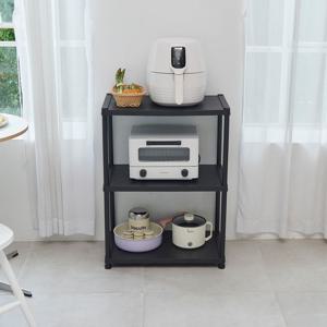 스파지오 3단 조립식 플라스틱 스탠드 선반